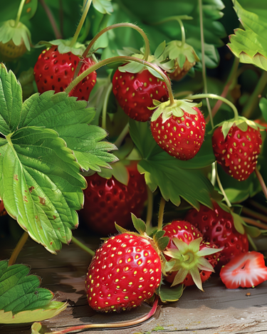 Alpine Strawberry Baron Von Solemacher zaden (Fragaria vesca) – meerjarig