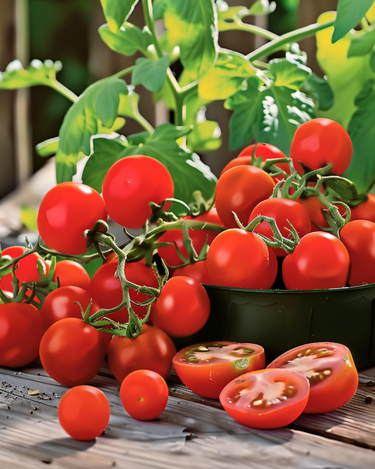 Graines de tomate en pot Gourmandise Red Cherry (Solanum lycopersicum) – légume annuel