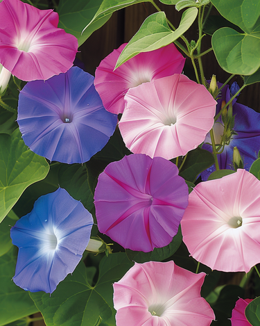 Graines d'ipomée Climber Mixed Colors (Ipomoea purpurea) – plante grimpante annuelle