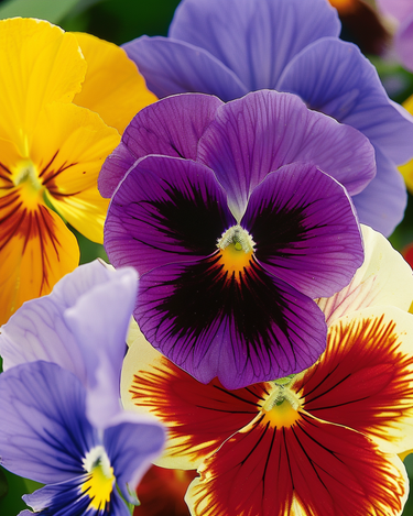 Graines de pensée Aalsmeer Giants Mixed (Viola wittrockiana) – fleur bisannuelle