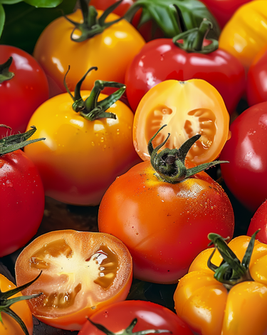 Graines de tomate Mixed Colours Mix (Solanum lycopersicum) – légume annuel