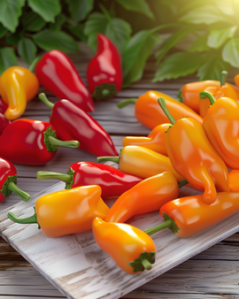 Sweet Snacking Pepper Seeds Capsicum Annuum Annual Mix