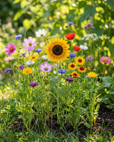 Graines de mélange varié de fleurs coupées – fleur annuelle bio