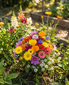 Graines de fleurs d'été mélange annuel 15m2 boîte doseuse