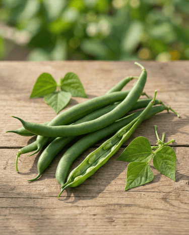 Graines de haricot vert nain Compass (Phaseolus vulgaris) – légume annuel